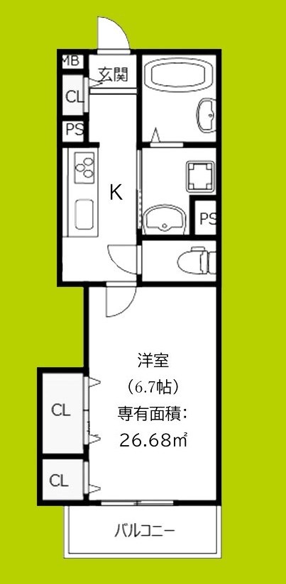 イトーピアホーム近大前 間取り図