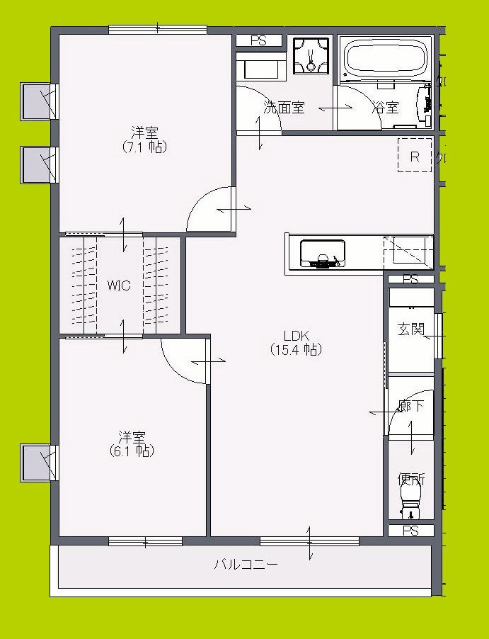 ボナールシャルトⅢ 間取り図