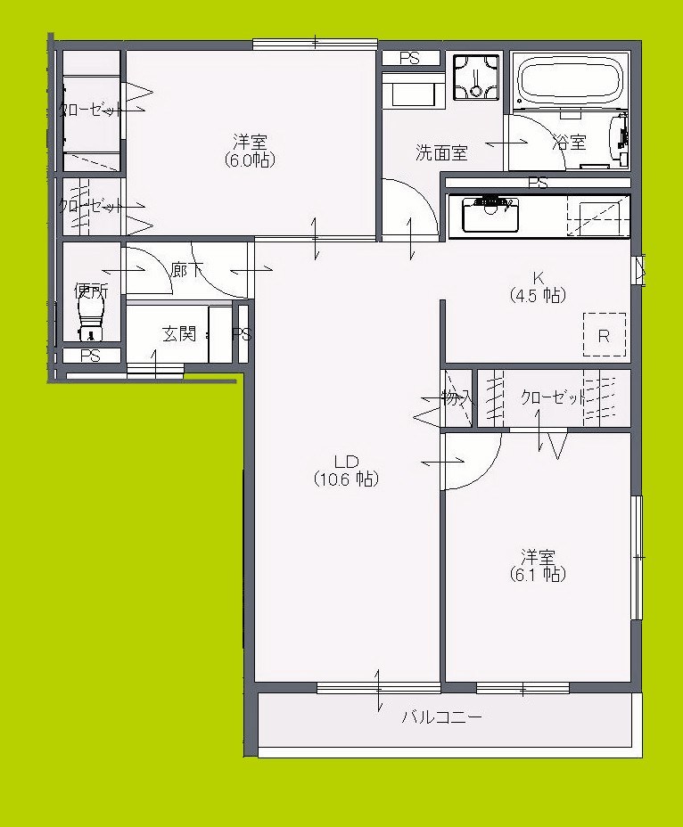 ボナールシャルトⅢ 間取り図