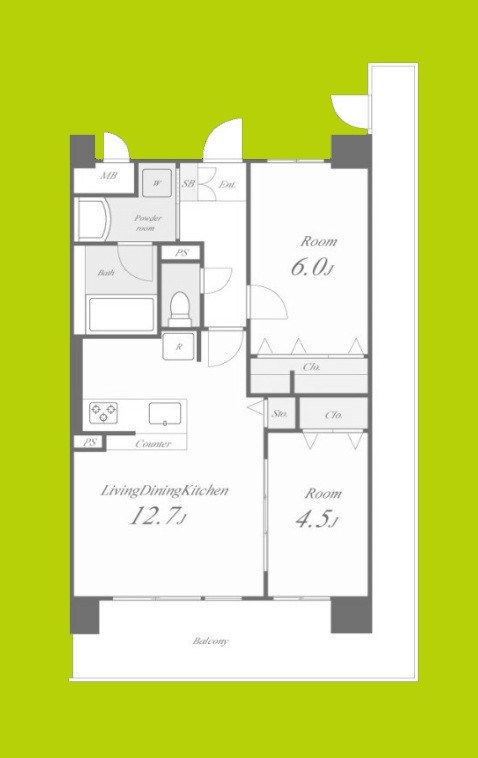 アトリエール堺寺地町 間取り図