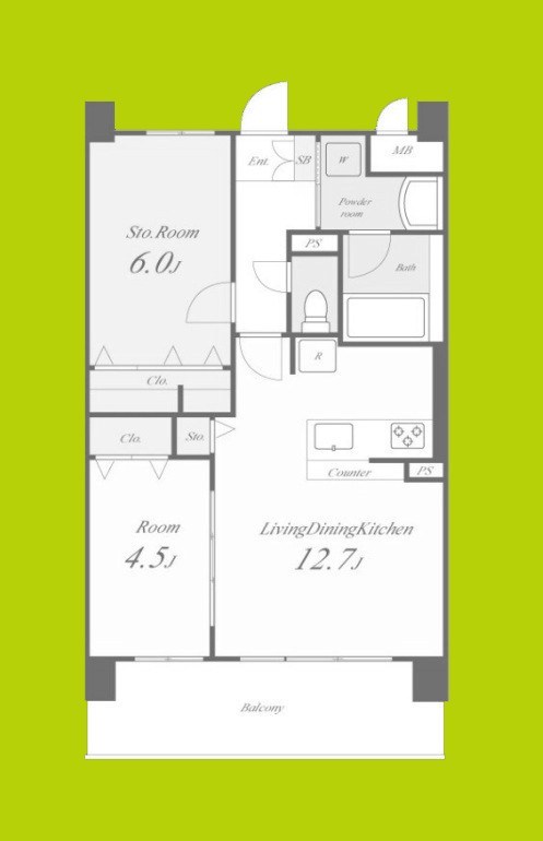 アトリエール堺寺地町 間取り図