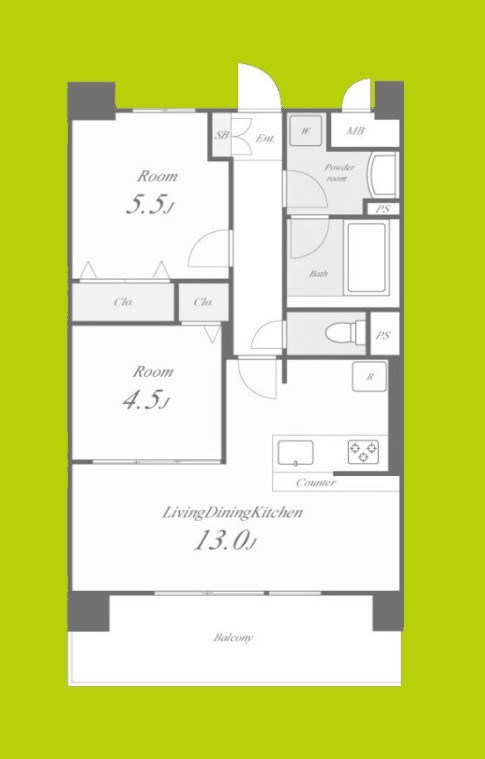 アトリエール堺寺地町 間取り図