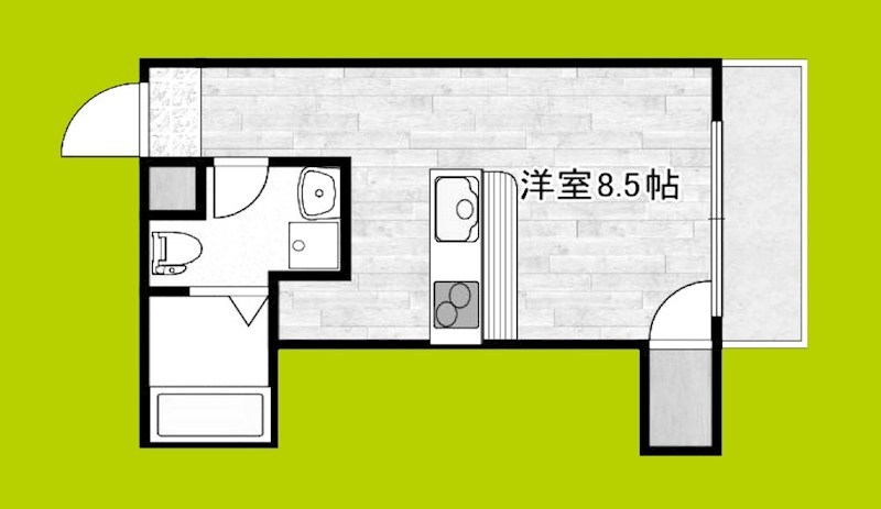 フェリオ南津守 間取り