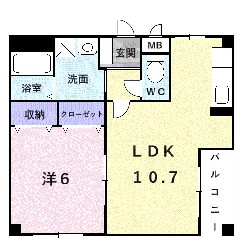 レーゲンボーゲン大美野 間取り