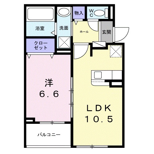 ソレイユ茨木 間取り図