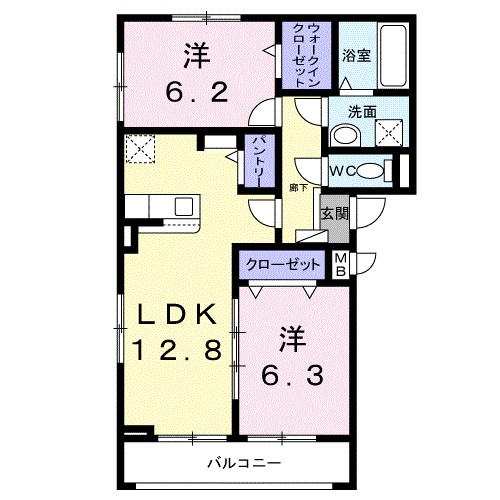 ソレイユ茨木 間取り図
