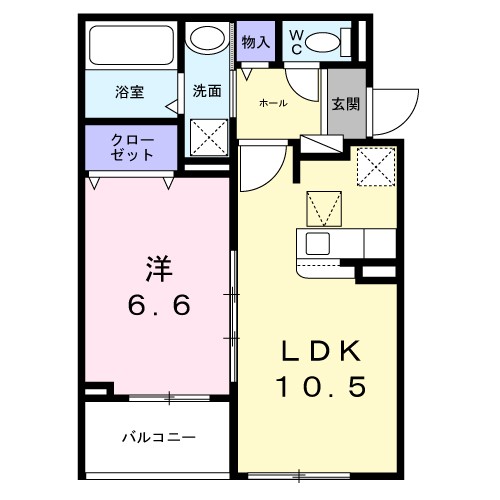 ソレイユ茨木 間取り図