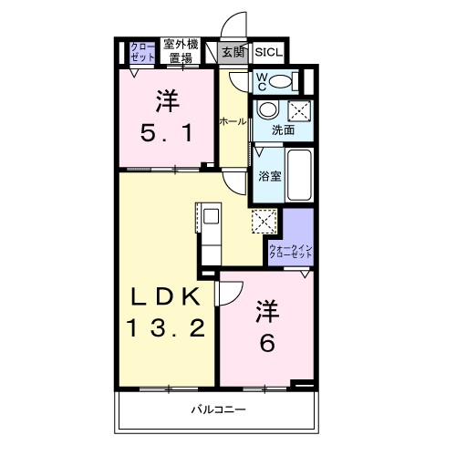 ブリ－ヴィアコ－ト 間取り図