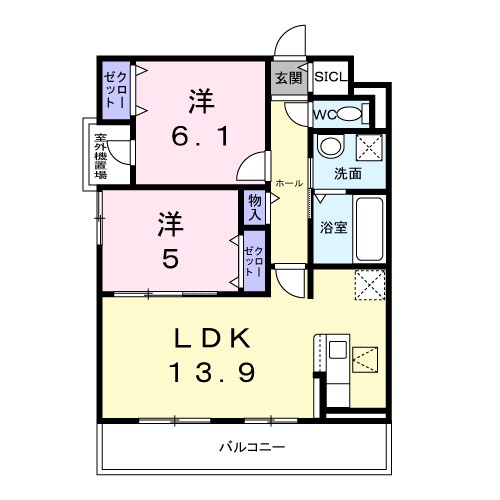 ブリ－ヴィアコ－ト 間取り図