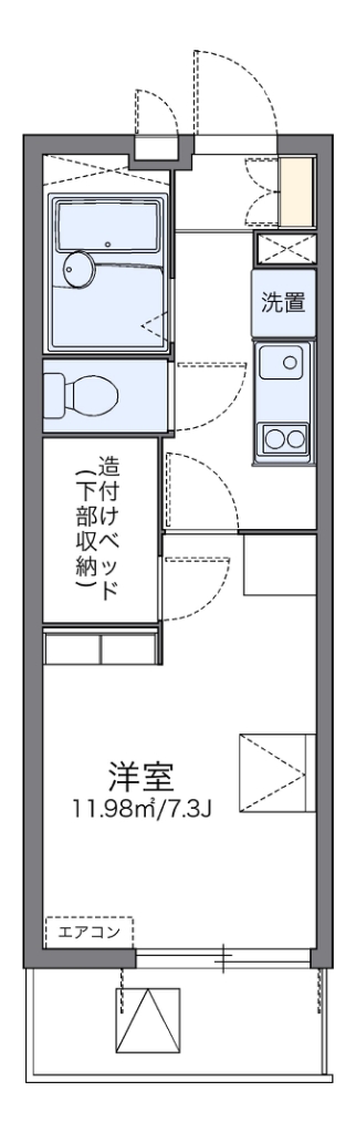 レオパレスプレンソレイユ 間取り