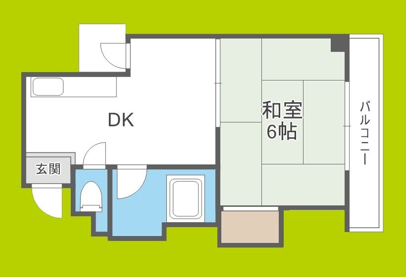 コーポイン長居B棟 間取り