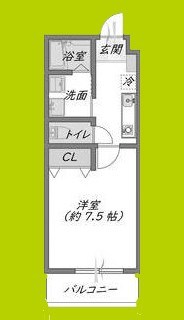 プルメリア関大前 間取り図