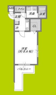 プルメリア関大前 間取り図