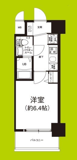 エグゼ大阪DOME CITYシエル 間取り図