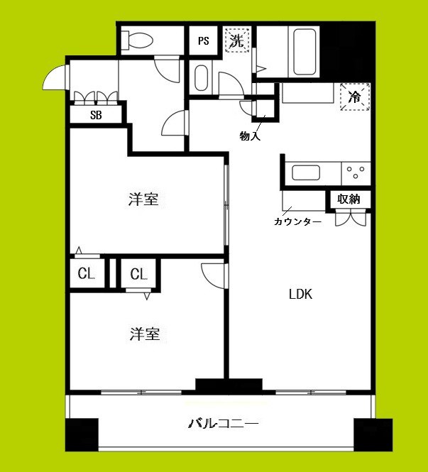 ローレルタワー心斎橋 間取り