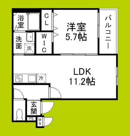 フジパレス深井水池町 間取り図