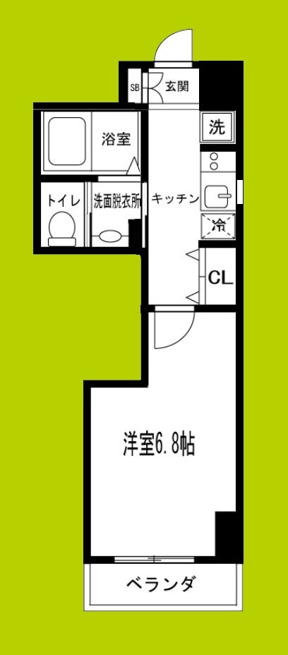 CQレジデンス大阪WEST  間取り