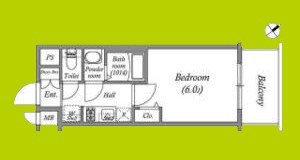 アドバンス大阪クラージュ 間取り