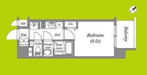 アドバンス大阪クラージュ 間取り