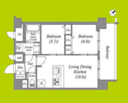 アドバンス大阪クラージュ 間取り