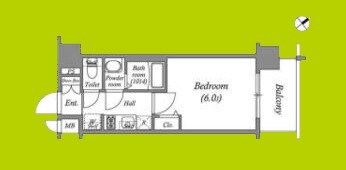 アドバンス大阪クラージュ 間取り