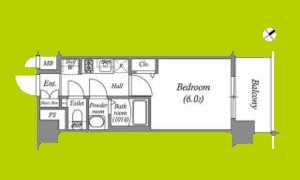 アドバンス大阪クラージュ 間取り