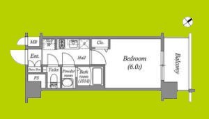 アドバンス大阪クラージュ 間取り