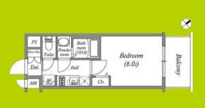 アドバンス大阪クラージュ 間取り