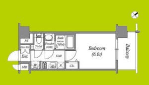 アドバンス大阪クラージュ 間取り