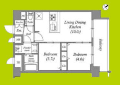アドバンス大阪クラージュ 間取り
