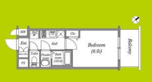 アドバンス大阪クラージュ 間取り
