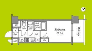 アドバンス大阪クラージュ 間取り