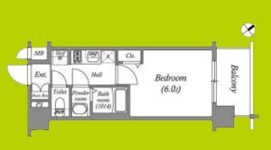 アドバンス大阪クラージュ 間取り