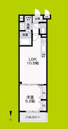 フォレストクリエオーレ枚岡弐番館 間取り