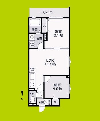 フォレストクリエオーレ枚岡弐番館 間取り