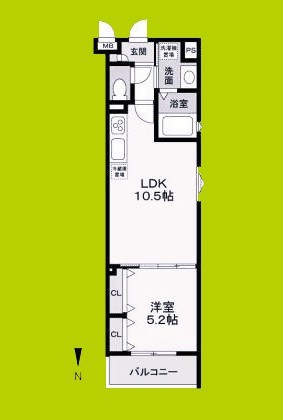 フォレストクリエオーレ枚岡弐番館 間取り