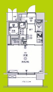 CREST TAPP天王寺EAST 間取り