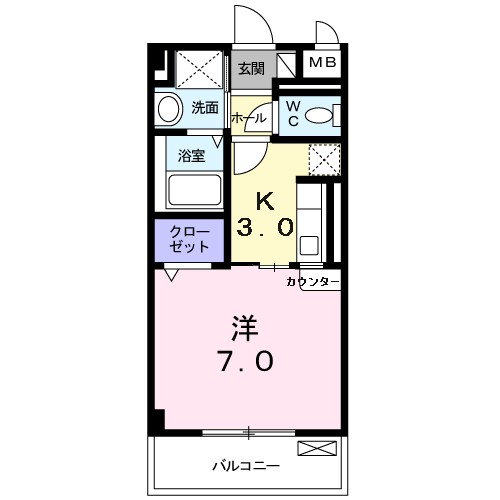 ジュネスＯ．Ｃ．Ｕ－Ⅱ 間取り