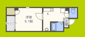 オーキッドコート北堀江 間取り