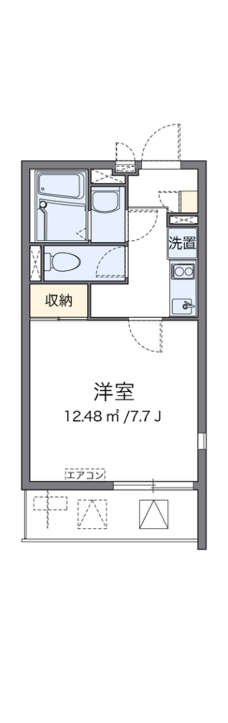 クレイノ浪華Ⅳ 間取り