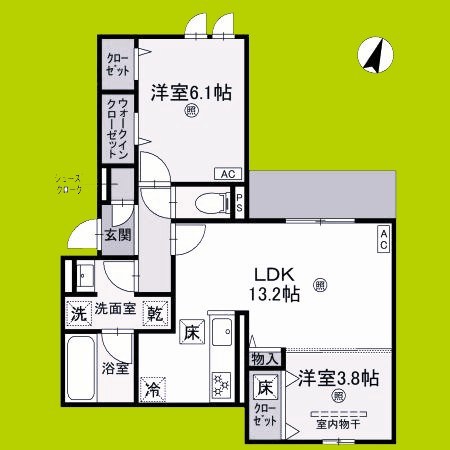 クラシスト苅田WEST 間取り