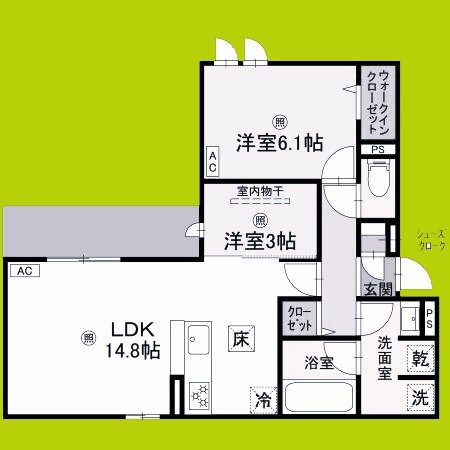 クラシスト苅田WEST 間取り