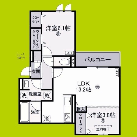 クラシスト苅田WEST 間取り