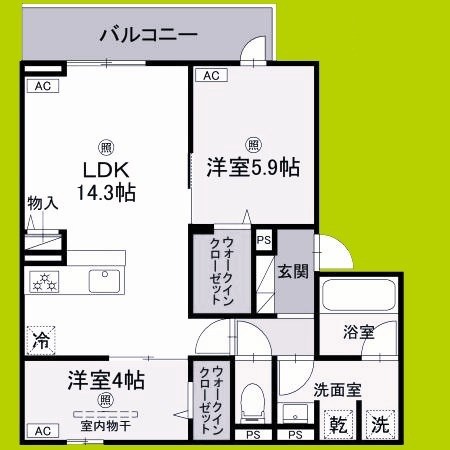 クラシスト苅田WEST 間取り