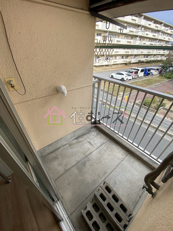 中田ハイツ ベランダ