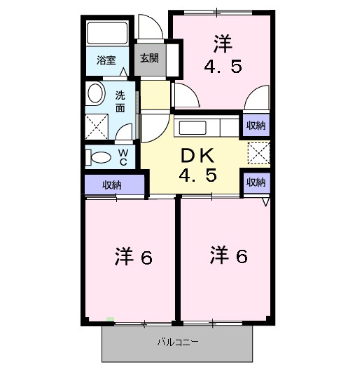 ウエスト・ビレッジⅡ番館 間取り
