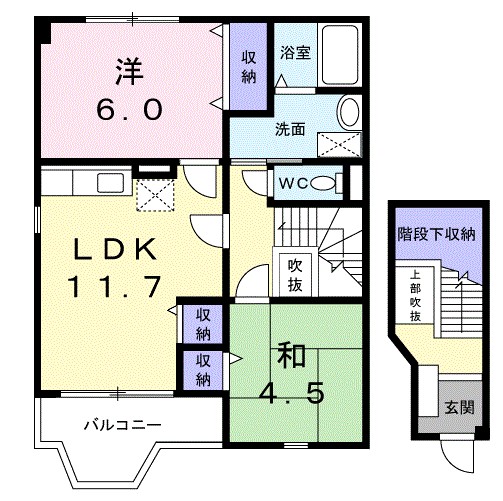 エレガンツァ　アロッジオⅡ号館 間取り
