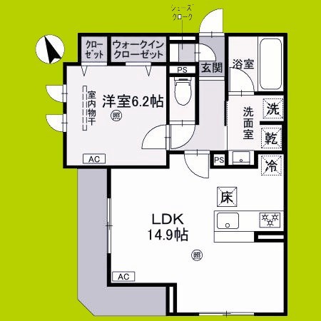 クラシスト東粉浜WEST 間取り