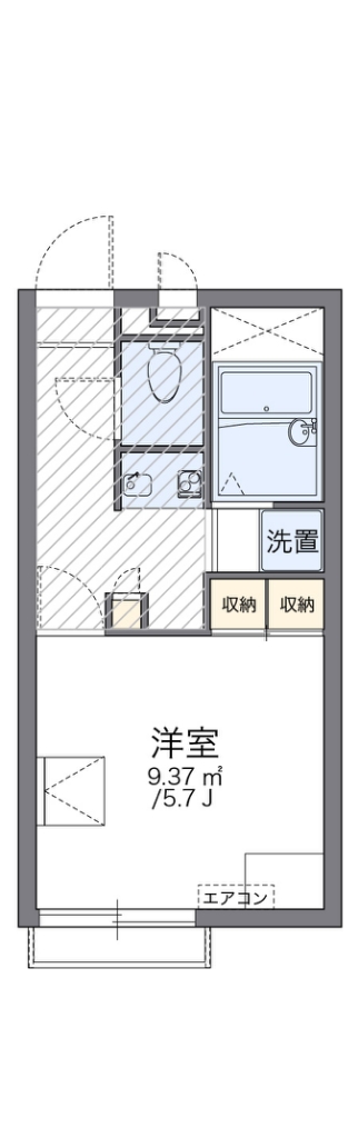 レオパレス国栄 間取り