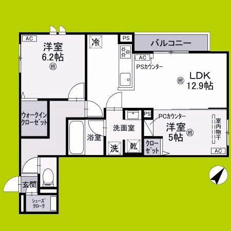 スペチアーレ太子橋 間取り